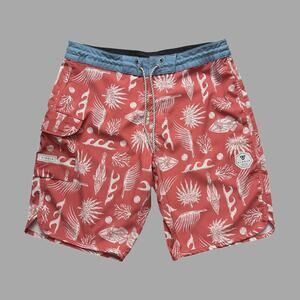 Vissla Humu Humu 20" Mens Boardshort Multicolor EUC Size 33" M107THUM